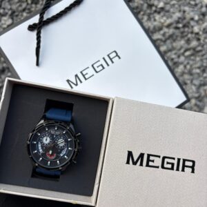 MEGIR 2248 Quartz Chronograph Men’s Watch – Military Style Waterproof Wristwatch with Luminous Hands & Silicone Strap